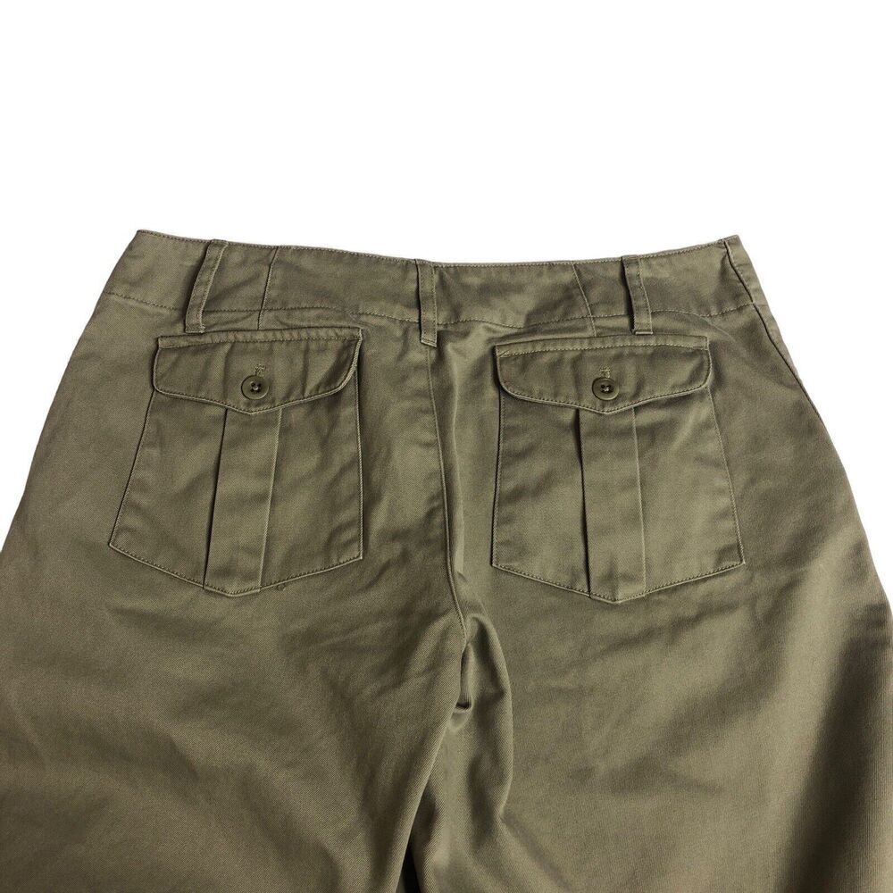 Vintage Ralph‎ Lauren Shorts Womens 4 Brown Bermuda Mid Rise Button Fly Safari - Picture 8 of 14